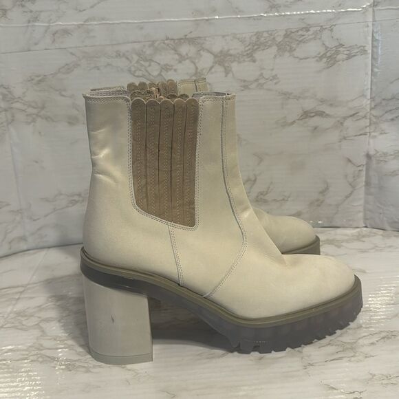 Free People ladies James Chelsea Boots in Ice White size 9.5 - Picture 6 of 14
